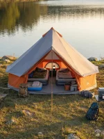 Tente tipi robuste, adaptée à toutes les saisons