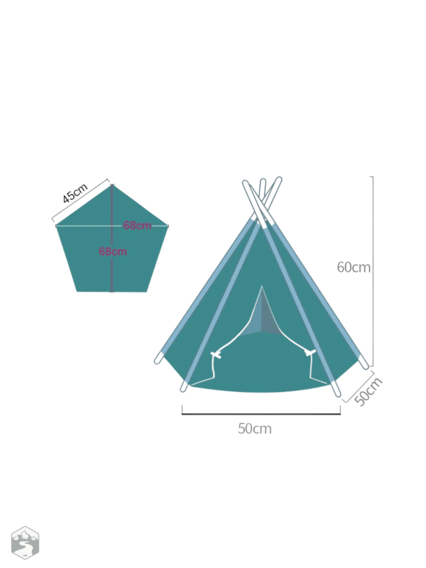 Tipi pour chien, espace cosy et sécurisé à l'intérieur