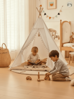 Tente tipi pour espace de jeu confortable