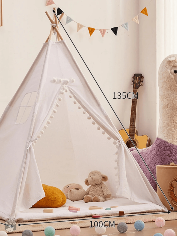 Tente tipi pour créer un coin lecture cosy pour enfants