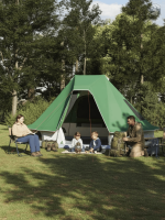 Tente familiale spacieuse au design tipi