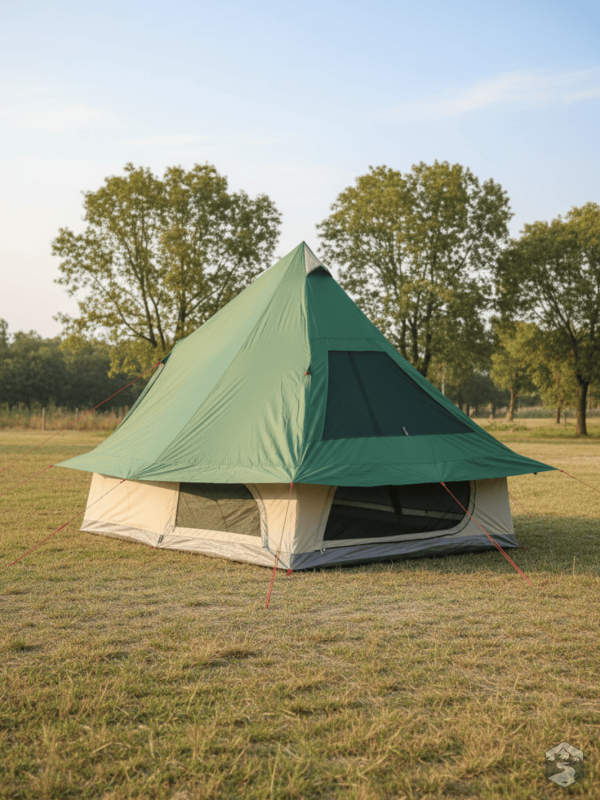 Tente familiale avec espace pour toute la famille