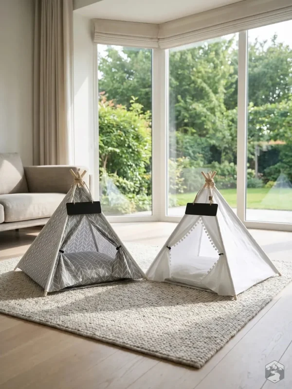 Abri pour chat en tissu durable et léger
