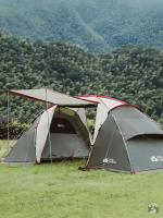 Tente à deux chambres pour un séjour agréable