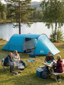 Tente spacieuse pour 4 personnes en pleine nature