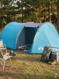 Tente tunnel confortable pour aventures en plein air