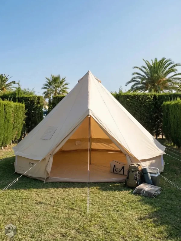 Tente 8 personnes, design traditionnel et espace généreux