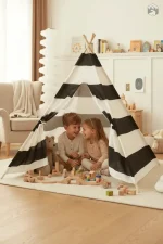 Tente tipi colorée pour le coin des enfants