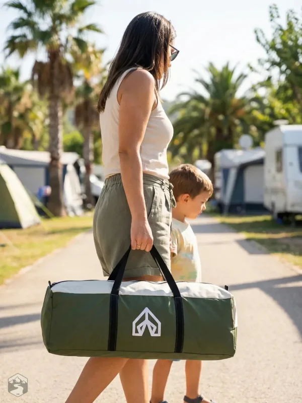 Toile de tente confortable pour nuits en camping