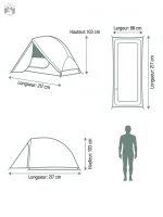 Solution de camping pratique avec toile de bivouac durable