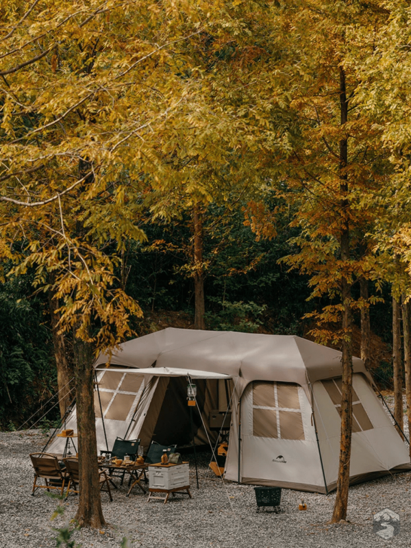 Tente spacieuse pour 8 personnes en camping