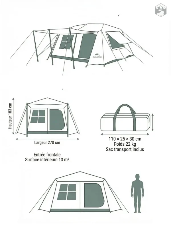 Tente 6 personnes pour séjours en camping réussis