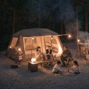 Tente spacieuse pour camping en famille