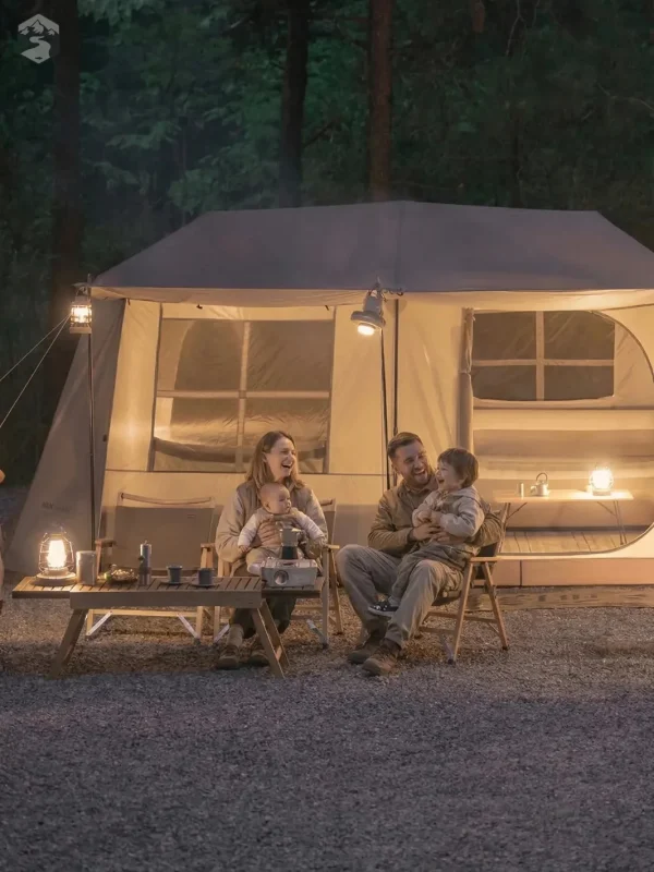 Tente familiale confortable pour aventures en nature