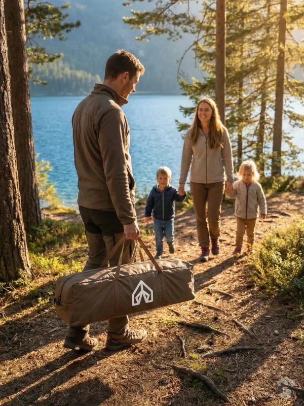 Toile de tente adaptée aux séjours en plein air