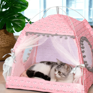 Tente pour chat en toile résistante et légère