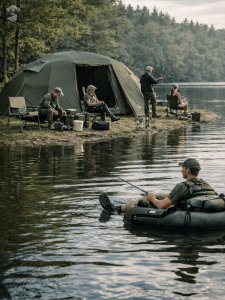 Tente de pêche spacieuse pour 7 personnes