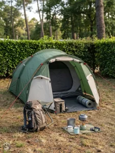 Tente tunnel compacte, parfaite pour les randonnées