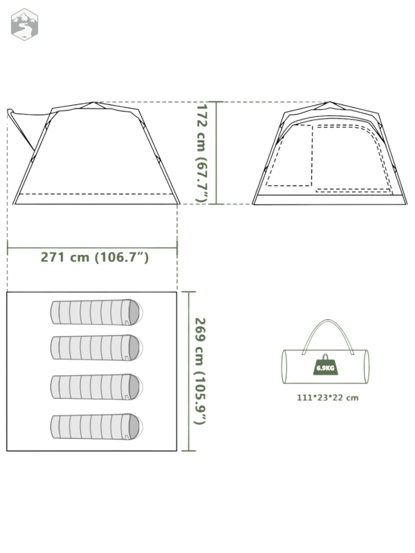 Tente pratique pour les sorties de pêche