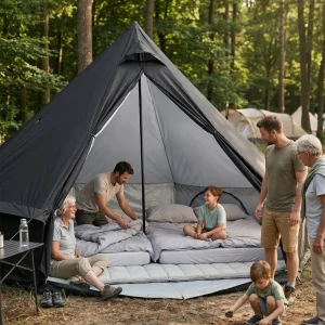 Tente spacieuse pour 8 personnes, idéale pour les familles